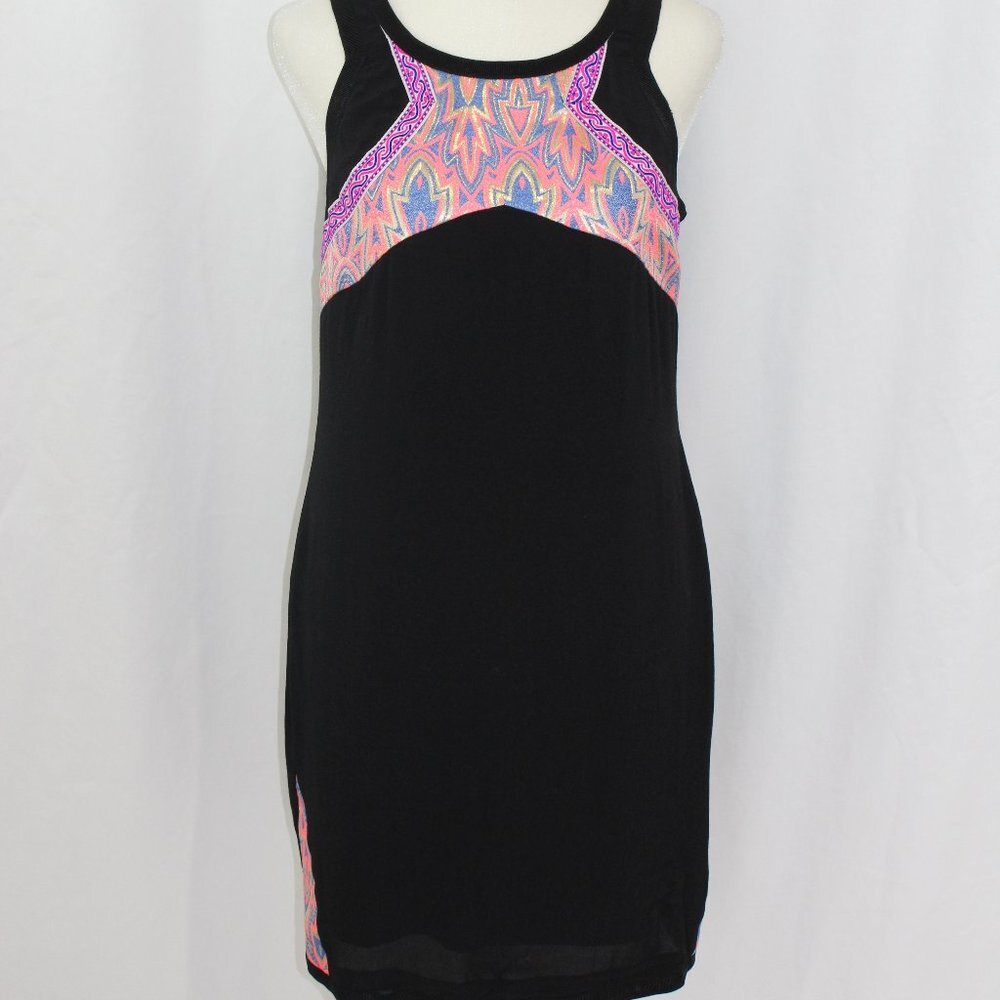 Ladakh Black Embellished Sleeveless Dress